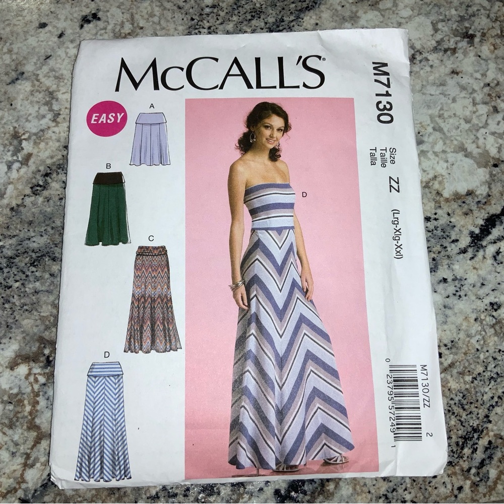 McCall's Patterns M7130 Misses' Dresses or Skirts, Size ZZ (LRG-XLG-XXL) EASY